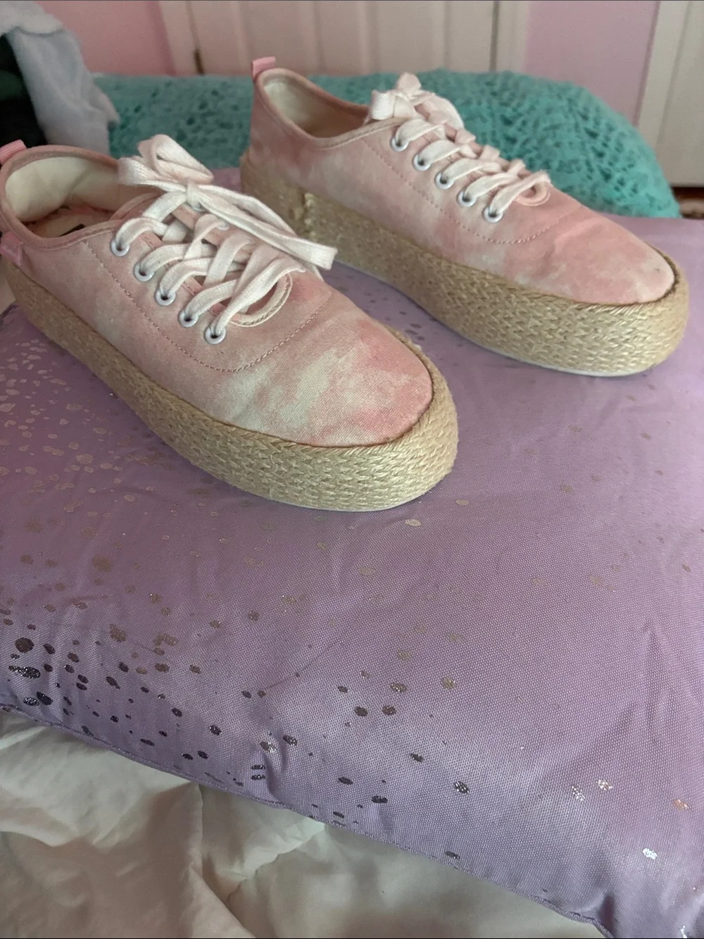 Billabong Pink Platform Espadrille Sneakers